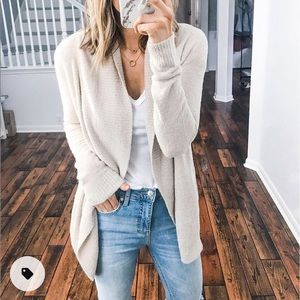 Barefoot Dreams Sleeveless Cardigan Small Cozychic